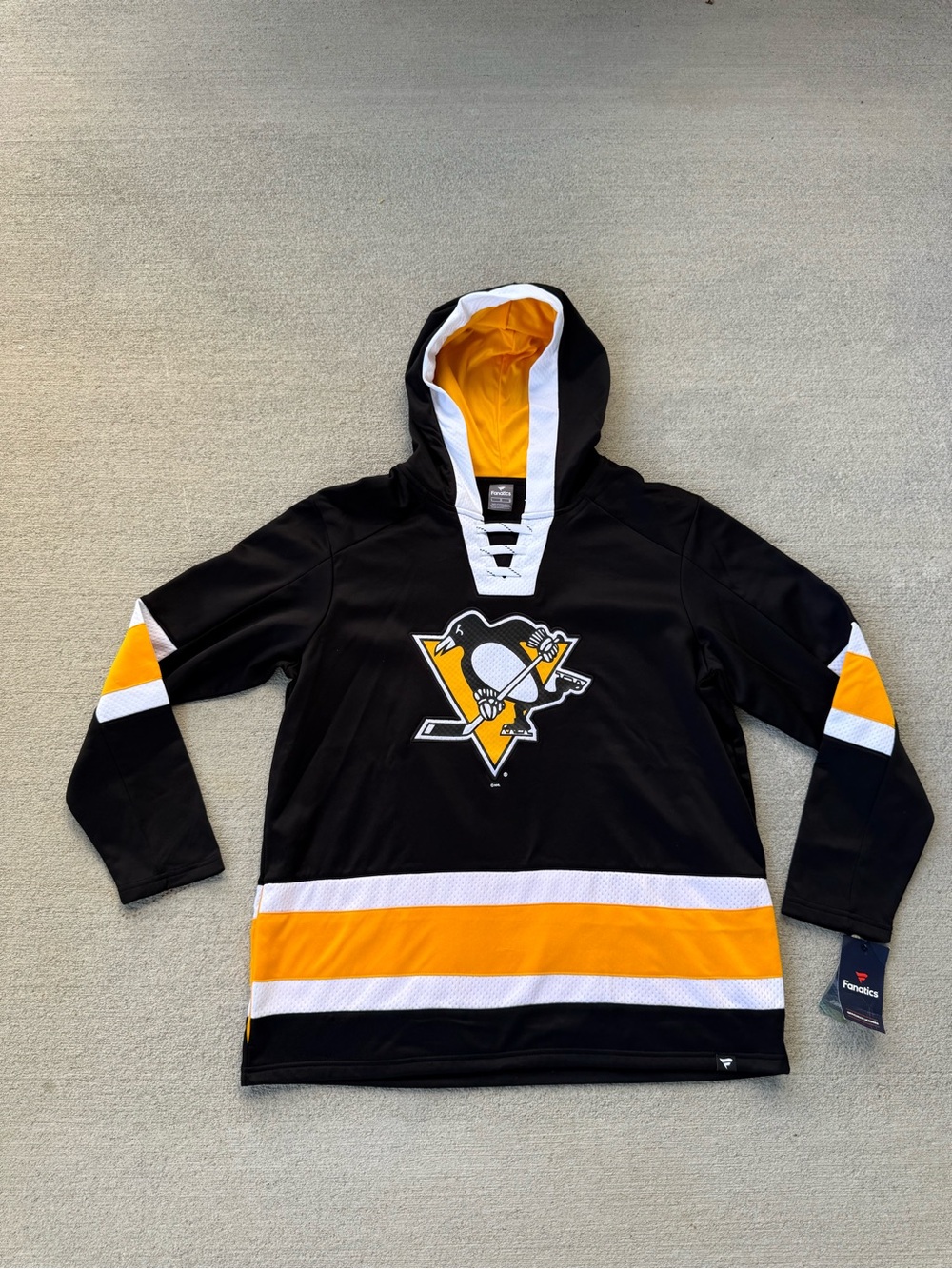 Fanatics NHL Pittsburg Penguins Men’s Large L Jersey Hoodie Pullover Sweatshirt